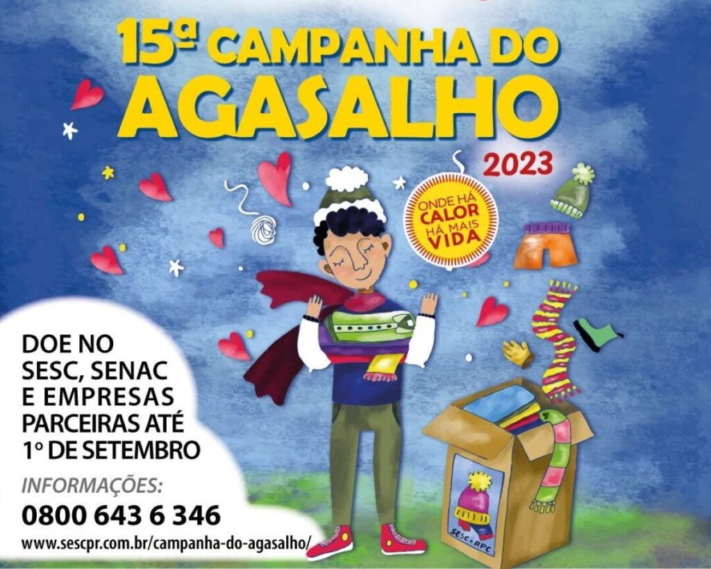 Colabore com a 15ª edição da Campanha do Agasalho do Sistema Fecomércio Sesc Senac PR