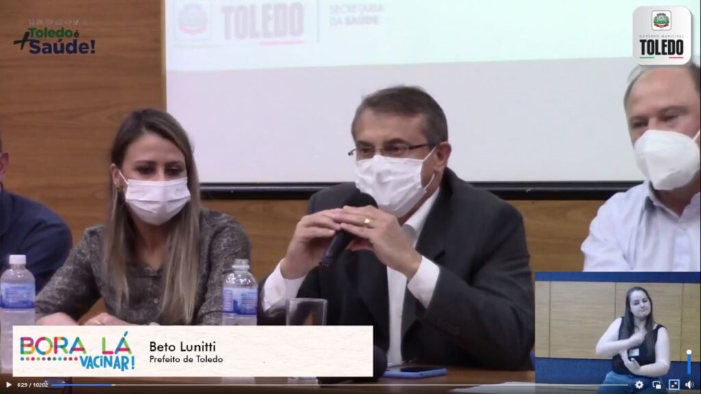 Em reunião do CMPCD, prefeito Beto Lunitti fala sobre “Central de Libras”