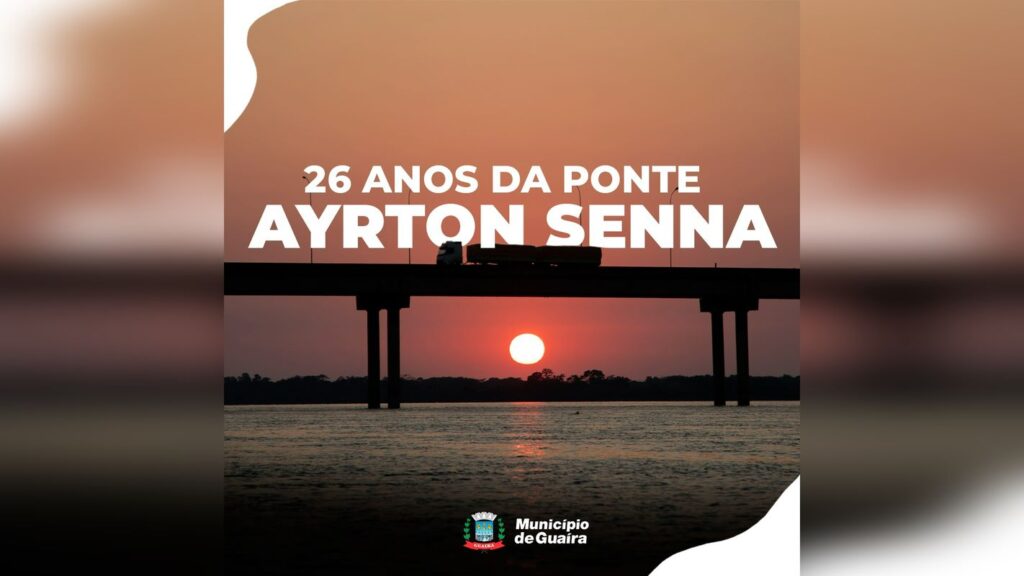 Ponte Ayrton Senna completa 26 anos