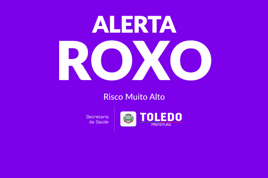 Cenário da Covid-19 agrava e Toledo entra na Bandeira Roxa