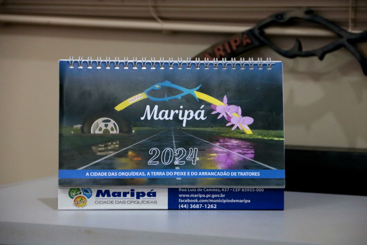 Calendário 2024 está disponível para retirada nos prédios públicos de Maripá