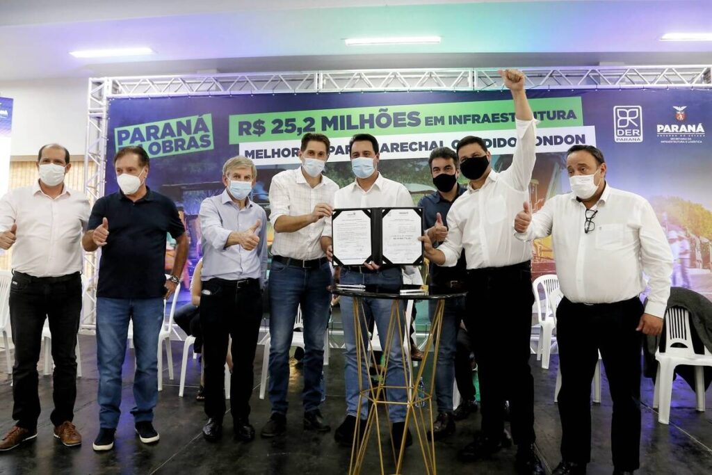 Governador anuncia retomada das obras do Contorno de Marechal Cândido Rondon