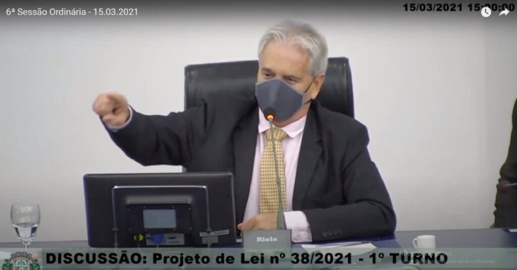 Presidente da Câmara Leoclides Bisognin faz pronunciamento em homenagem aos pioneiros de Toledo