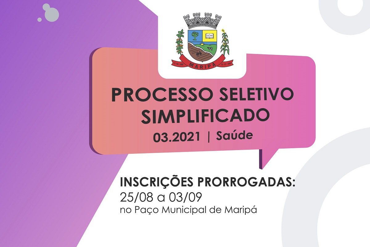 Maripá prorroga inscrições do PSS para contratação de profissionais da saúde
