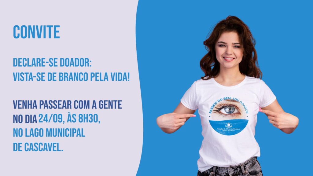 Setembro Verde: Banco de Olhos de Cascavel realiza ação de conscientização sobre doação de órgãos