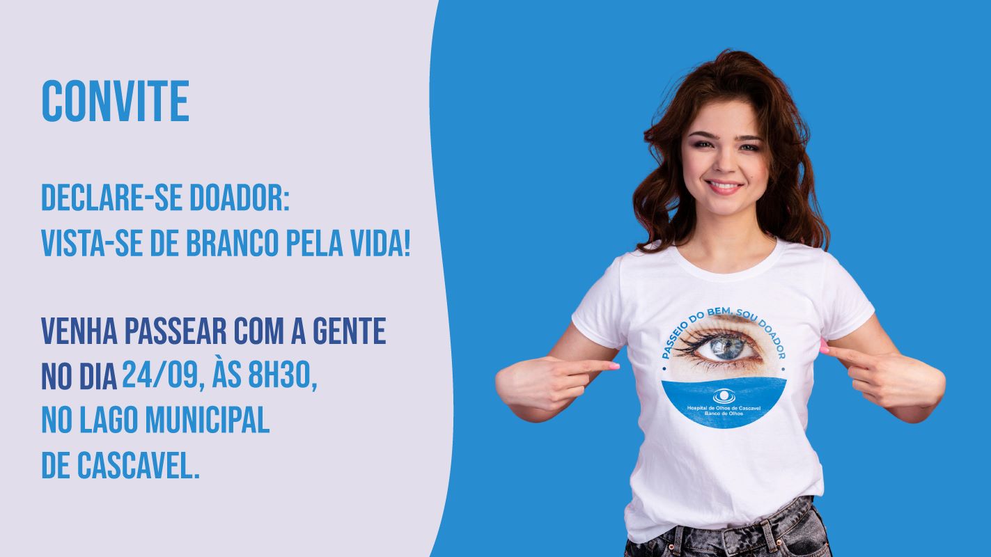 Setembro Verde: Banco de Olhos de Cascavel realiza ação de conscientização sobre doação de órgãos