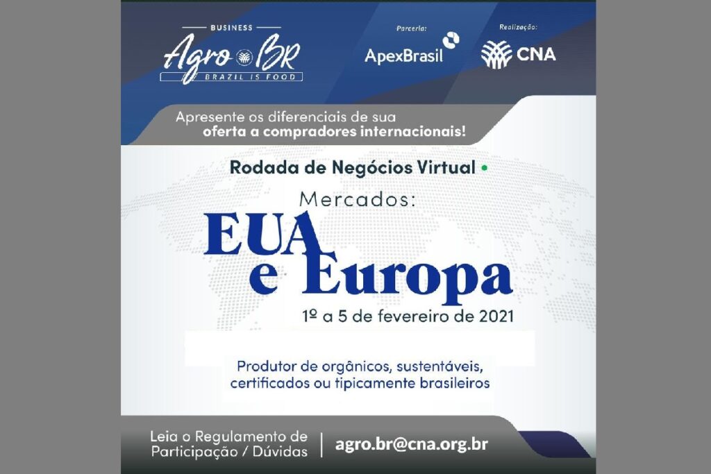 Projeto Agro.Br capacita produtores para rodada de negócios com foco nos EUA e Europa