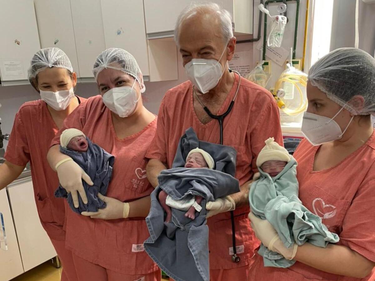 Mamãe de origem haitiana dá à luz a trigêmeos em Toledo