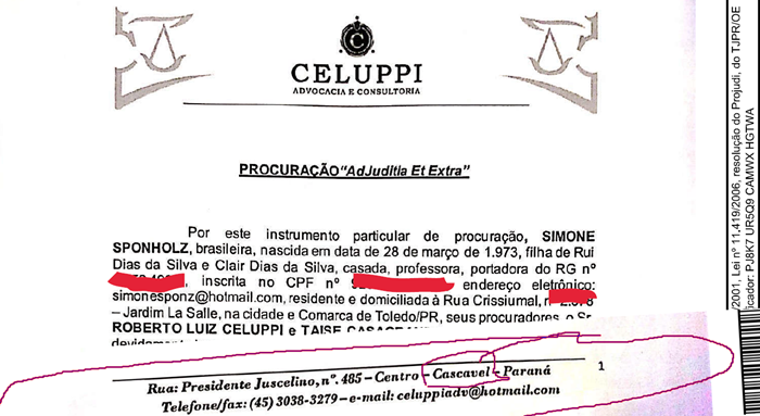 Advogados de Toledo, não são confiáveis a uma pré-candidata a prefeito.