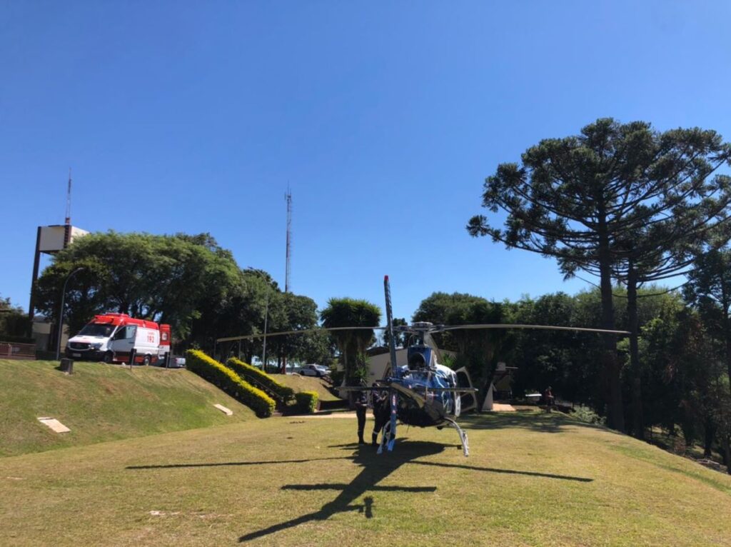 Aeromédico transporta recém-nascido com problemas cardíacos de Toledo a Pato Branco