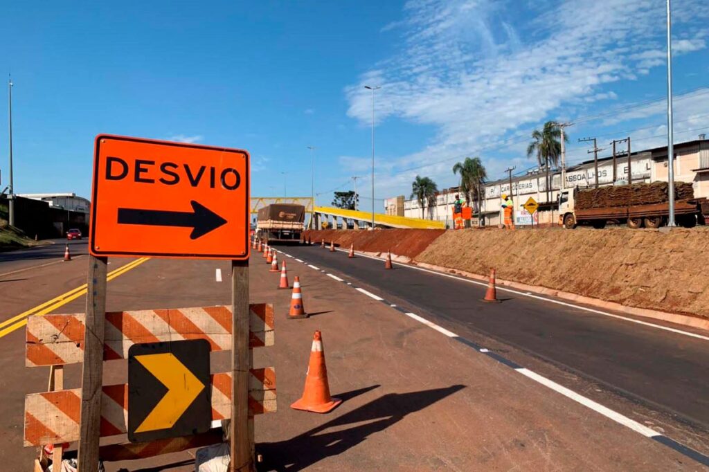 DER/PR alerta para alteração no tráfego no Trevo Cataratas, em Cascavel