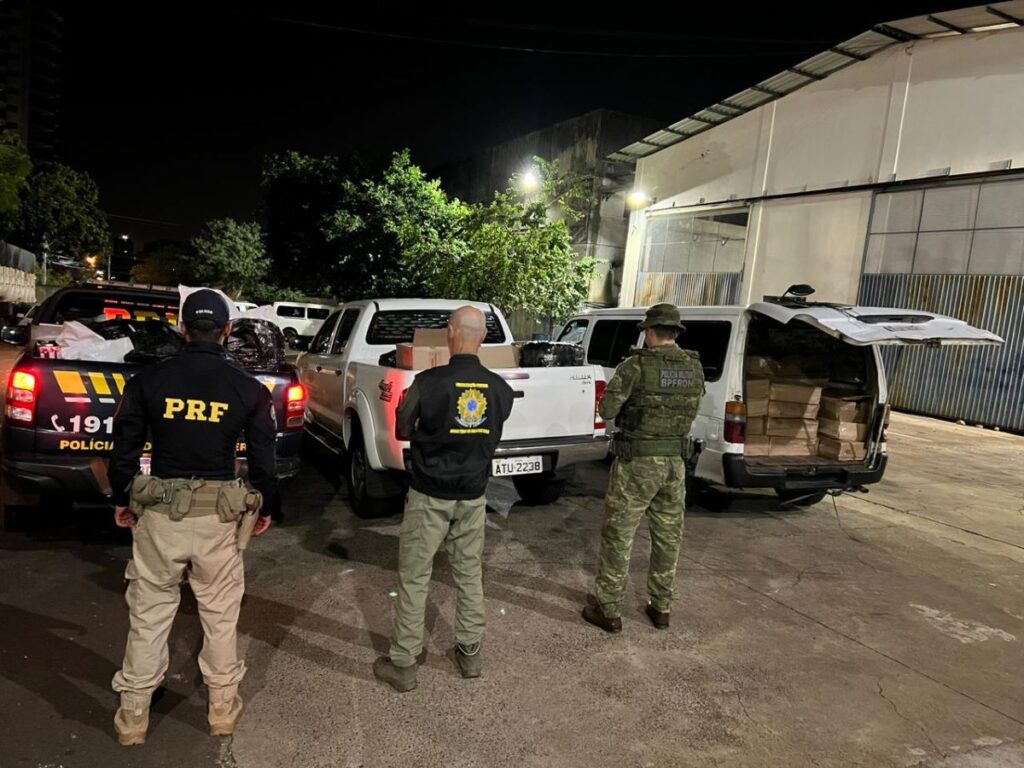 Mais de duas toneladas de camarão contrabandeado foram apreendidas em Foz do Iguaçu