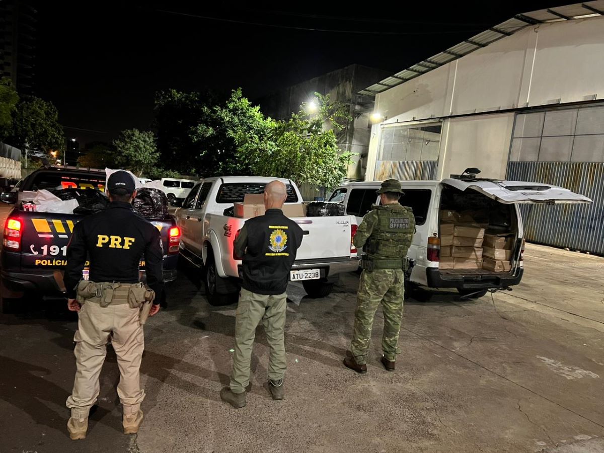 Mais de duas toneladas de camarão contrabandeado foram apreendidas em Foz do Iguaçu