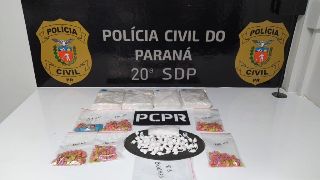 Polícia Civil de Toledo prende mulher com dois quilos de cocaína e grande quantidade de ecstasy
