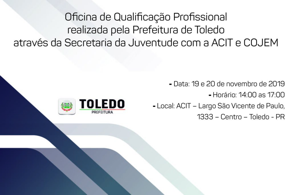 Qualificação Profissional é tema de oficina gratuita para jovens de Toledo