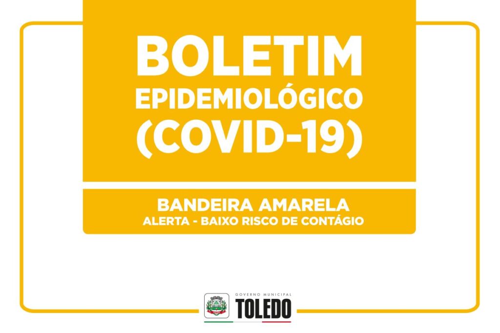 Novos casos de Covid-19 têm redução e Toledo volta à bandeira amarela