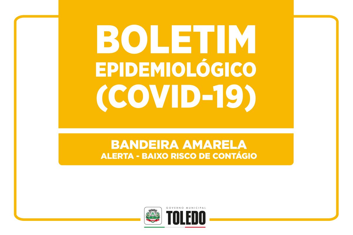 Novos casos de Covid-19 têm redução e Toledo volta à bandeira amarela
