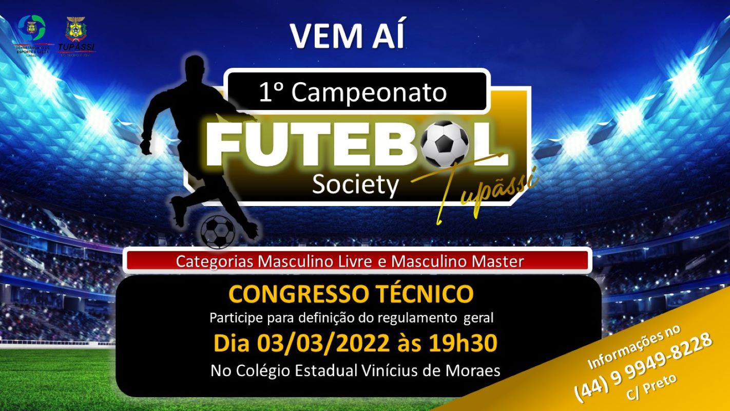 Tupãssi anuncia o primeiro "Campeonato de Futebol Society"