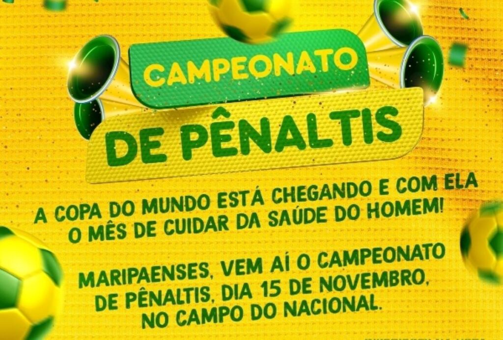 Maripá promove Campeonato de Pênaltis no dia 15 de novembro; inscrições serão na hora