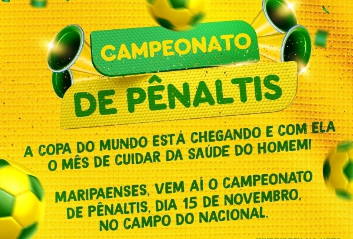 Maripá promove Campeonato de Pênaltis no dia 15 de novembro; inscrições serão na hora