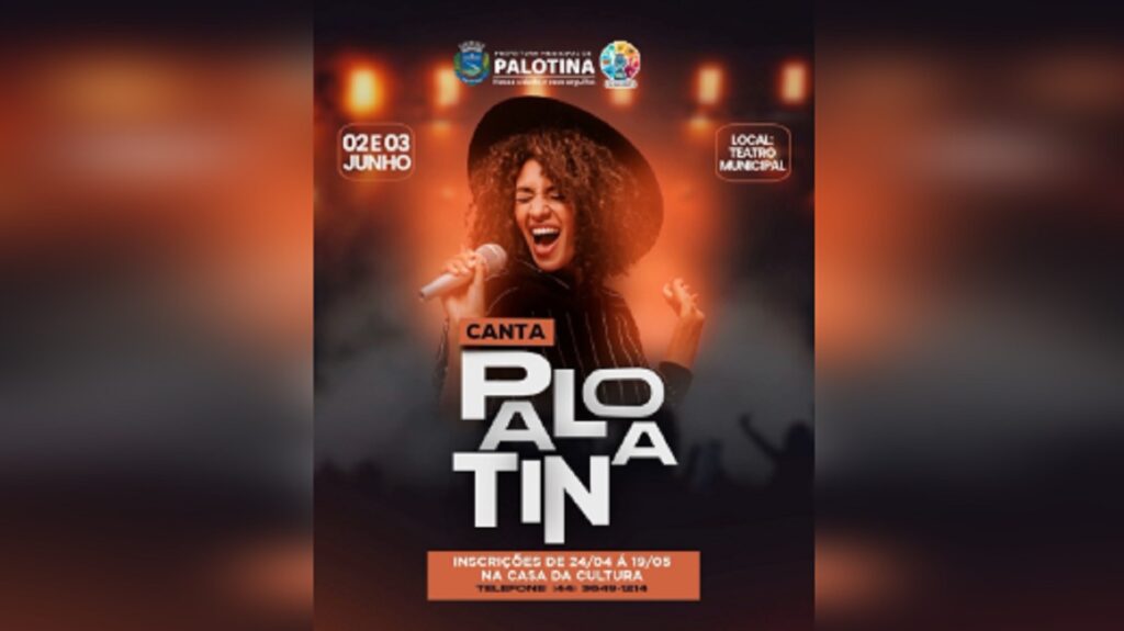 Canta Palotina: Inscrições começam no dia 24 de abril