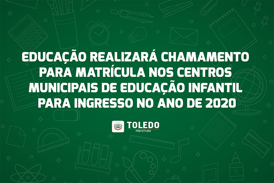 Novas vagas: Educação realizará chamamento para matrículas nos CMEIS para 2020