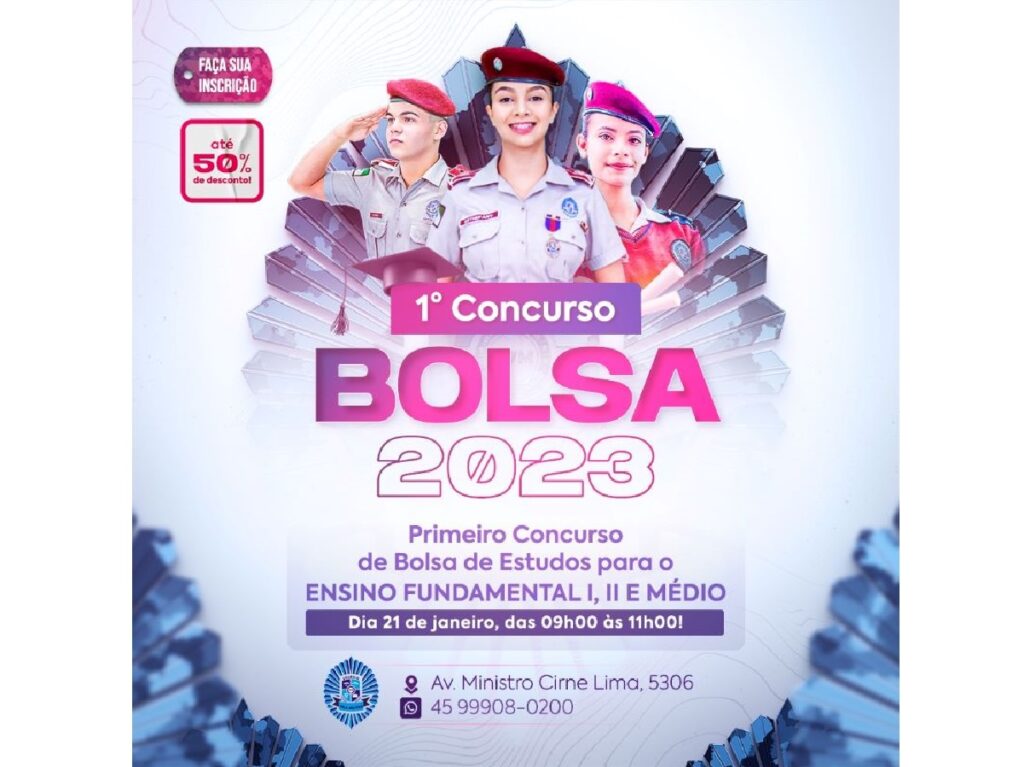 Novidade em Toledo, Colégio Vila Militar realiza Concurso de Bolsa de Estudos; veja como participar