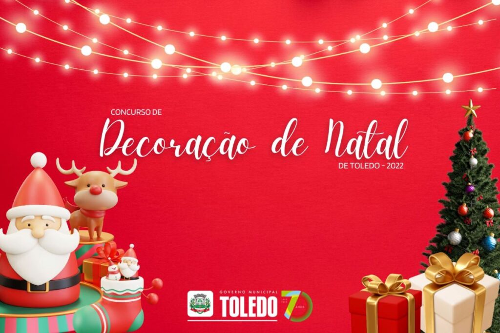 Prefeitura de Toledo anuncia acendimento das luzes e concurso de decoração natalina