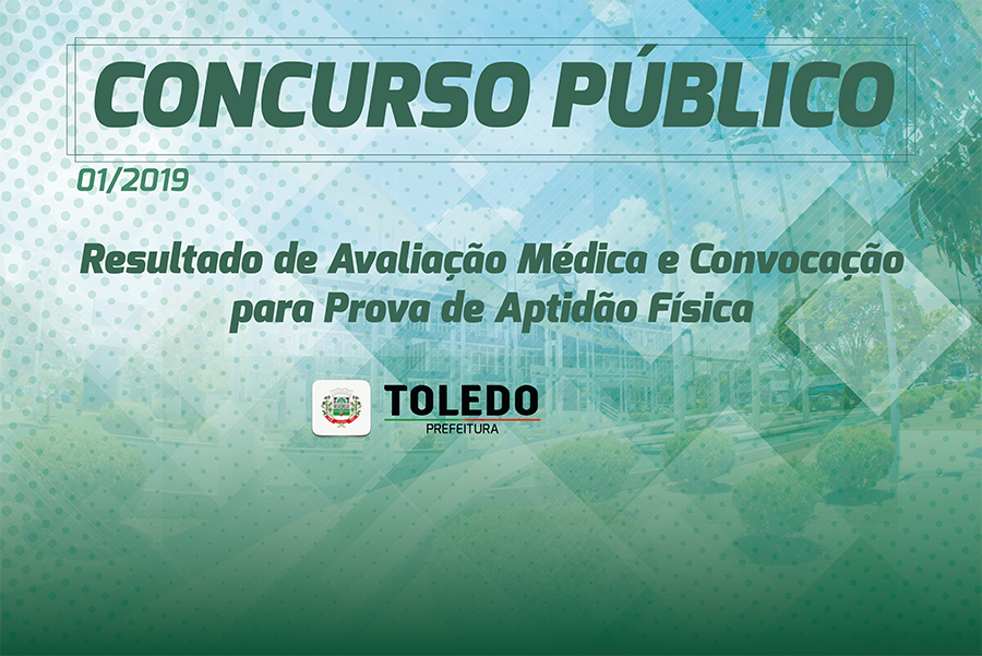 Concurso público: Publicado resultado da avaliação médica e convocação para prova de aptidão física