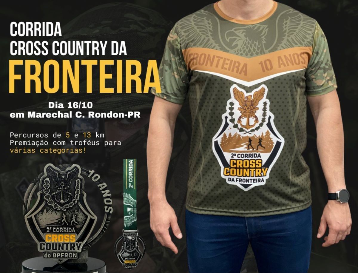 Inscrições para a Corrida Cross Country do BPFRON seguem até o dia 01 de outubro