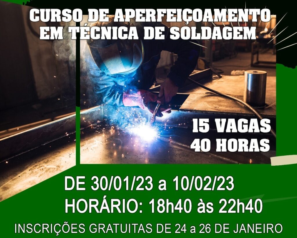 Abertas inscrições para curso de aperfeiçoamento em técnica de soldagem, em Assis Chateaubriand