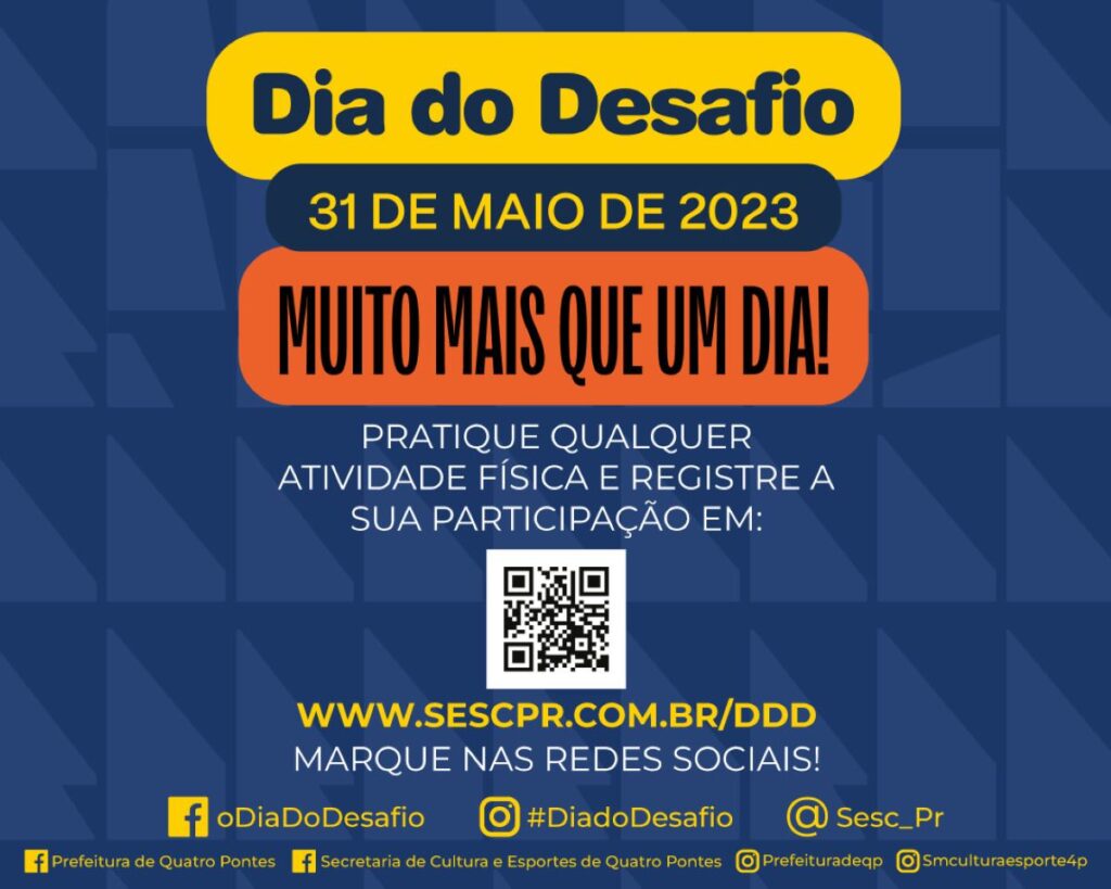 Dia do Desafio 2023 acontecerá na quarta-feira em Quatro Pontes