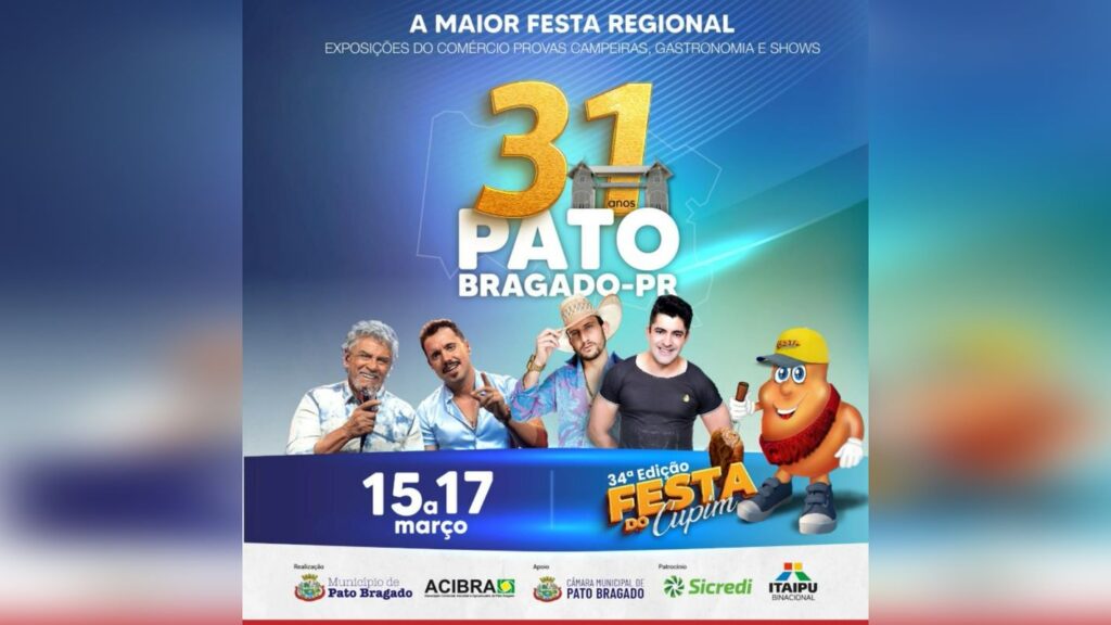 Administração de Pato Bragado e CCO lançam programação da Festa Nacional do Cupim Assado