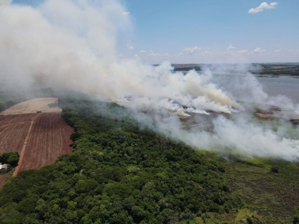 Em menos de dois meses, Itaipu já atendeu seis ocorrências de incêndio florestal