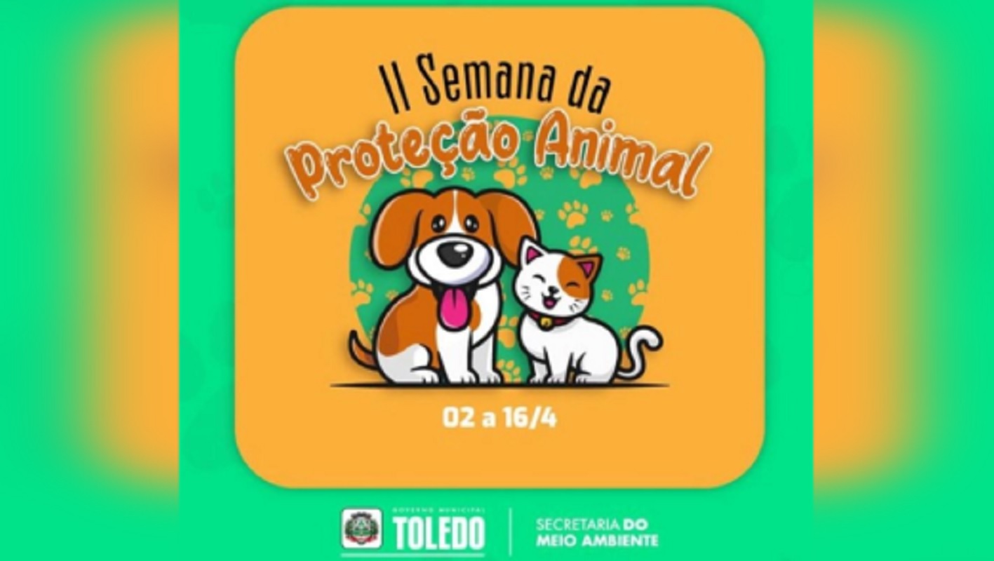 II Semana da Proteção Animal terá início no próximo domingo em Toledo