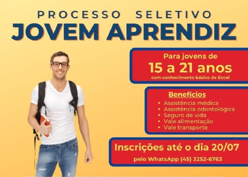 Agência do Trabalhador e BRF disponibilizam 50 vagas para Jovem Aprendiz em Toledo
