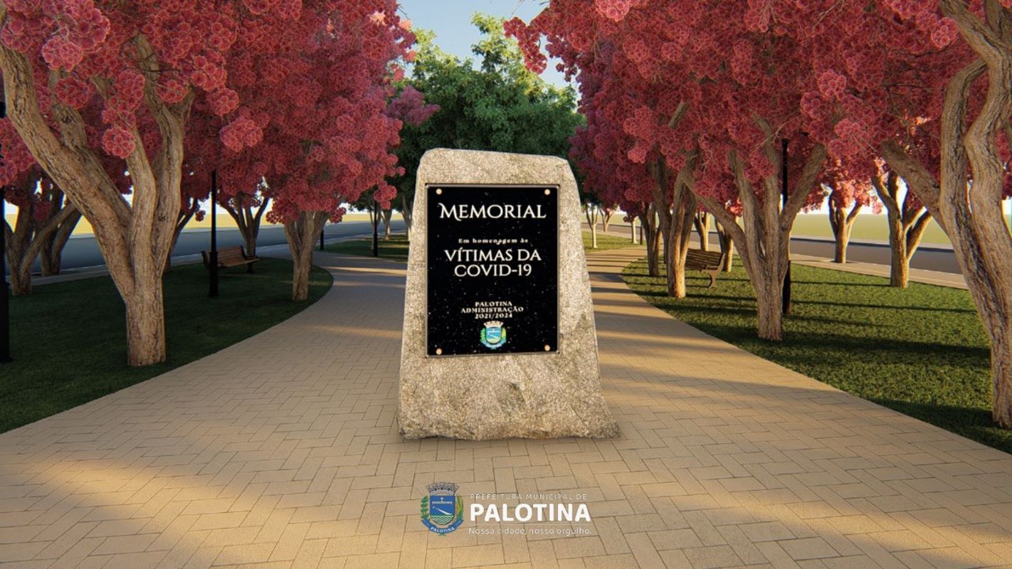 Memorial às vítimas da Covid-19: obra muda visual da entrada de Palotina