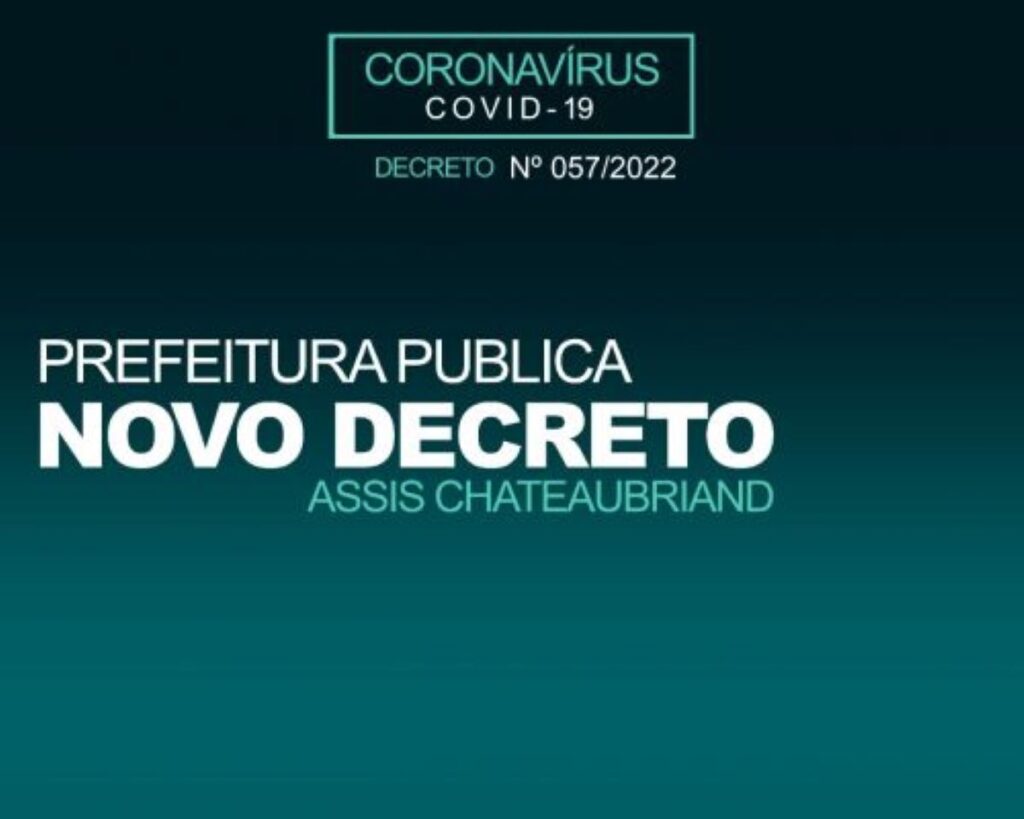 COVID-19: Novo decreto com medidas restritivas é publicado em Assis Chateaubriand
