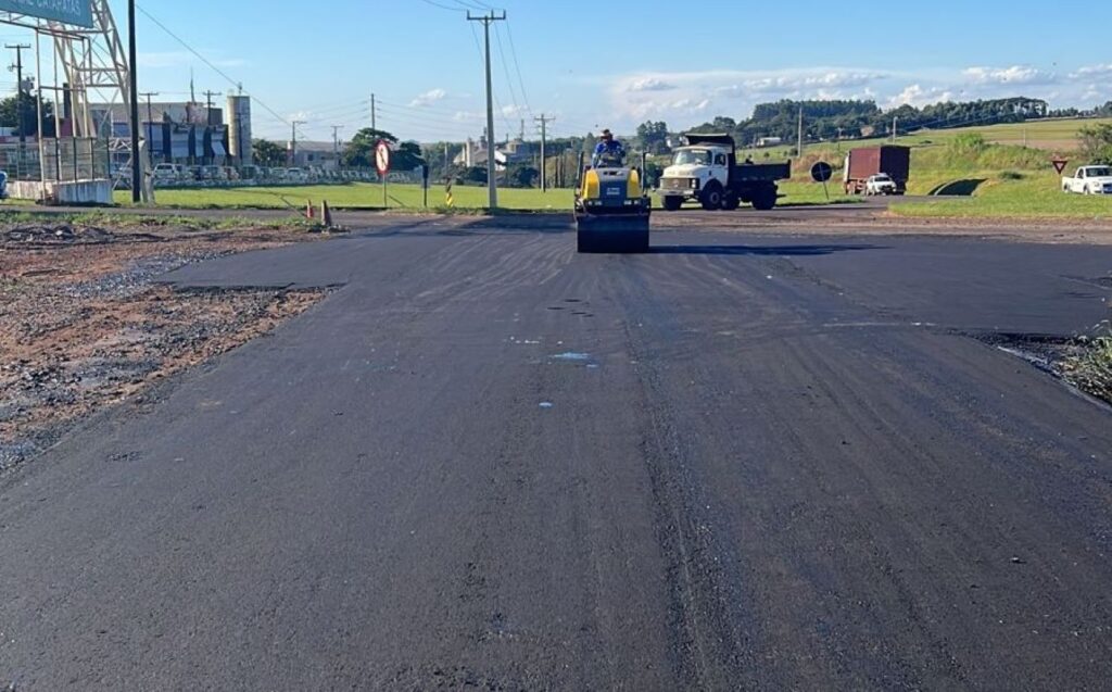 Obras complementares facilitam trânsito no entorno do Trevo Cataratas