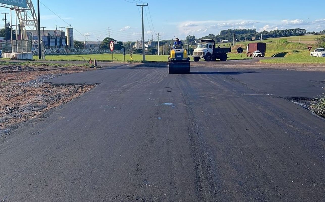 Obras complementares facilitam trânsito no entorno do Trevo Cataratas