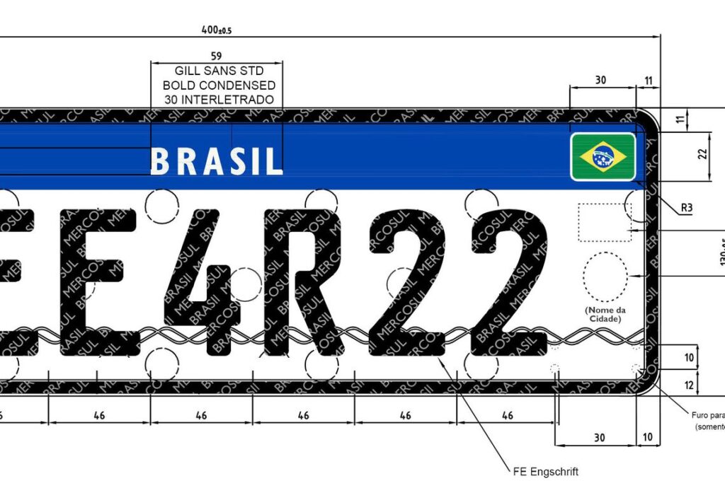 Denatran dá mais prazo para 5 estados implantarem placa do Mercosul