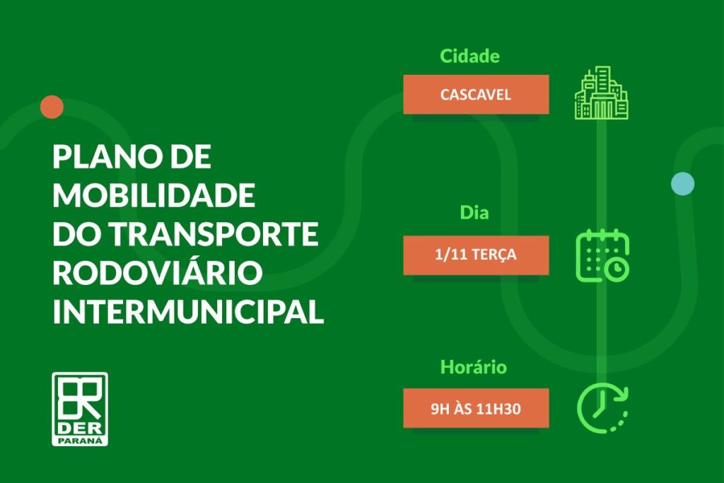 Plano de Mobilidade Intermunicipal será discutido em Cascavel e Toledo