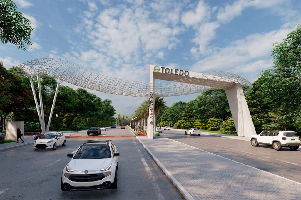 Projeto para portal na entrada de Toledo pela Av. Cirne Lima é selecionado