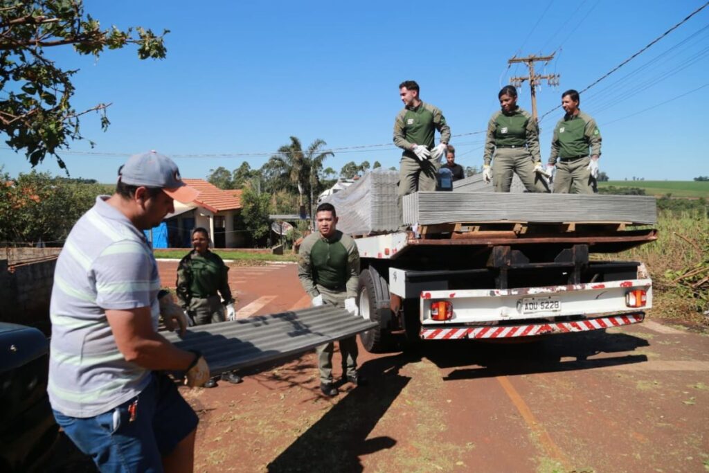 Resposta ao temporal priorizou atendimento emergencial às famílias e produtores rurais em Maripá