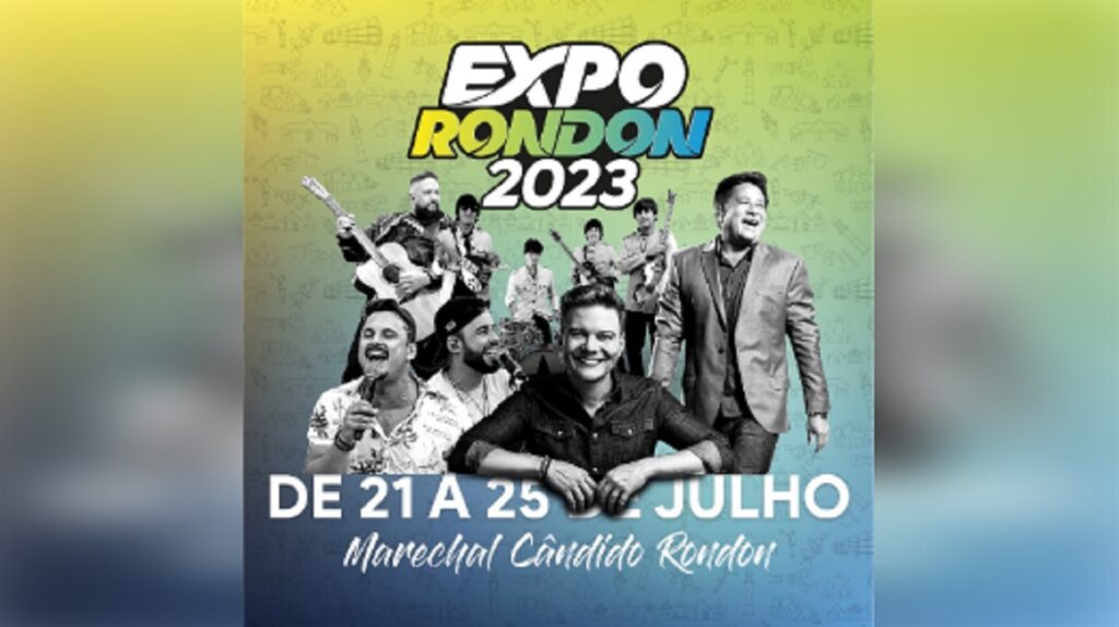 Definidos os shows para a Expo Rondon 2023