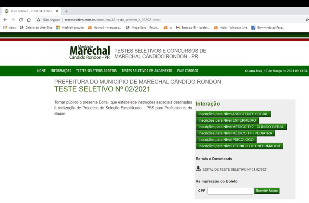 Prefeitura de Toledo abre inscrições de teste seletivo para estagiários