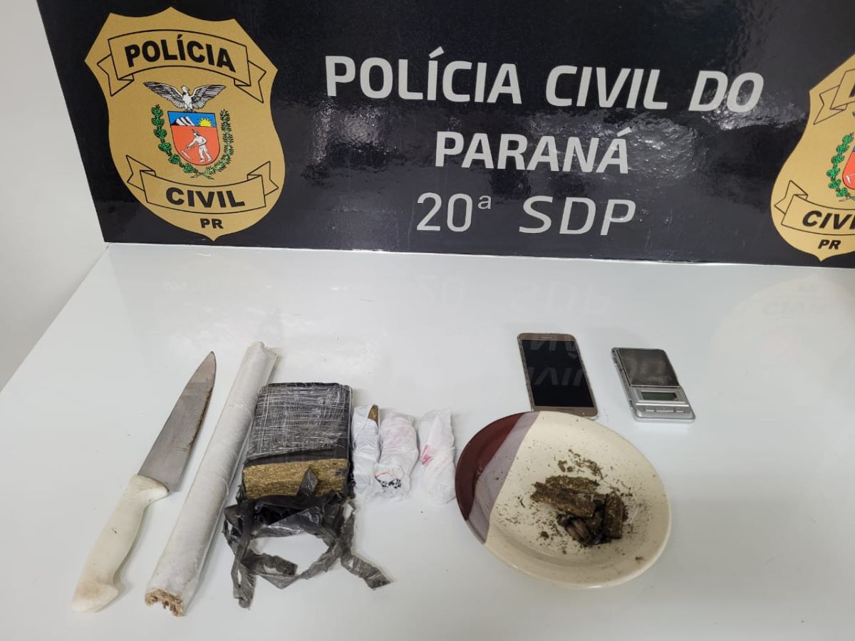 Traficante é preso pela Polícia Civil de Toledo comercializando maconha no Jardim Europa