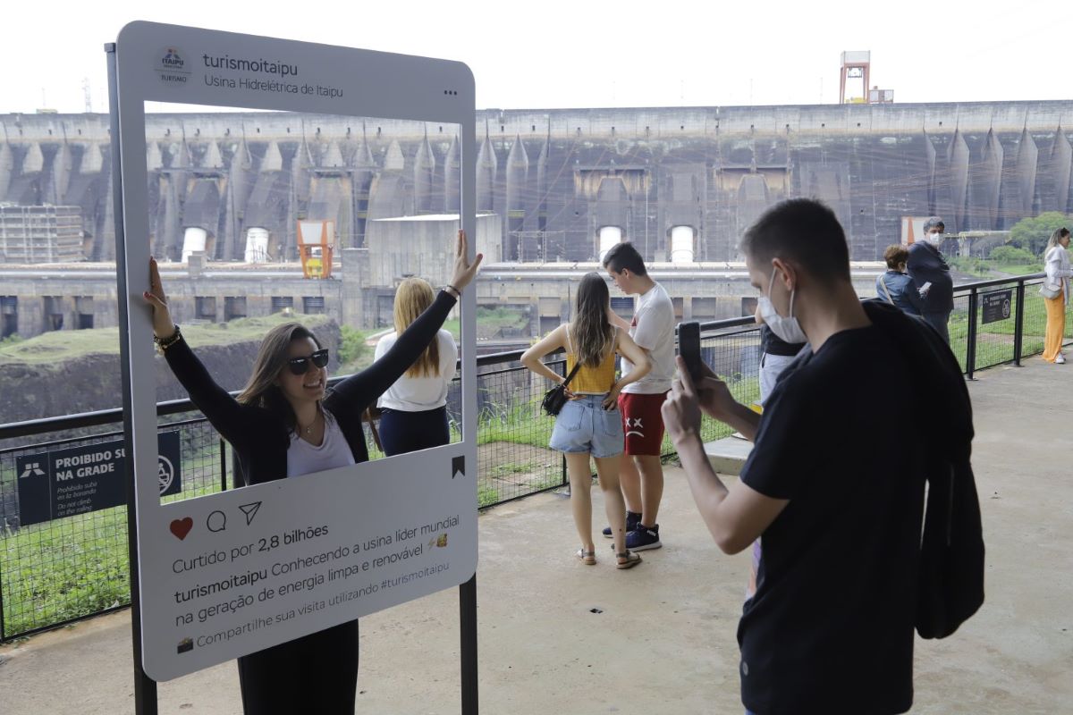 Turismo na Itaipu cresceu 93% no mês de julho