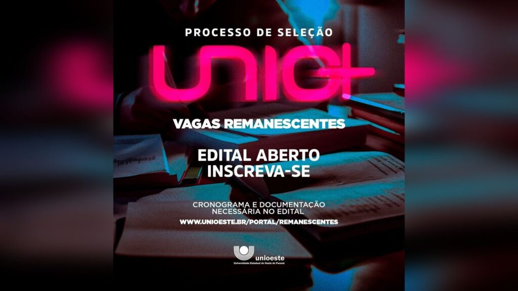 Unio+: Unioeste unifica seleção e abre inscrições para preencher vagas remanescentes