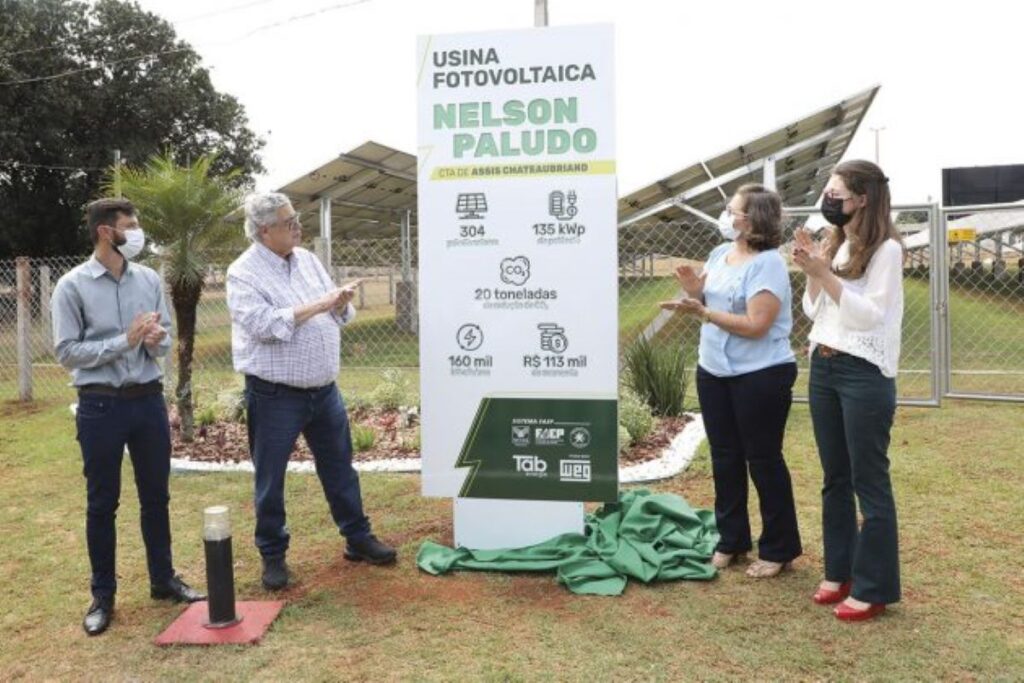 Beto Lunitti participa da entrega da usina que homenageia Nelson Paludo